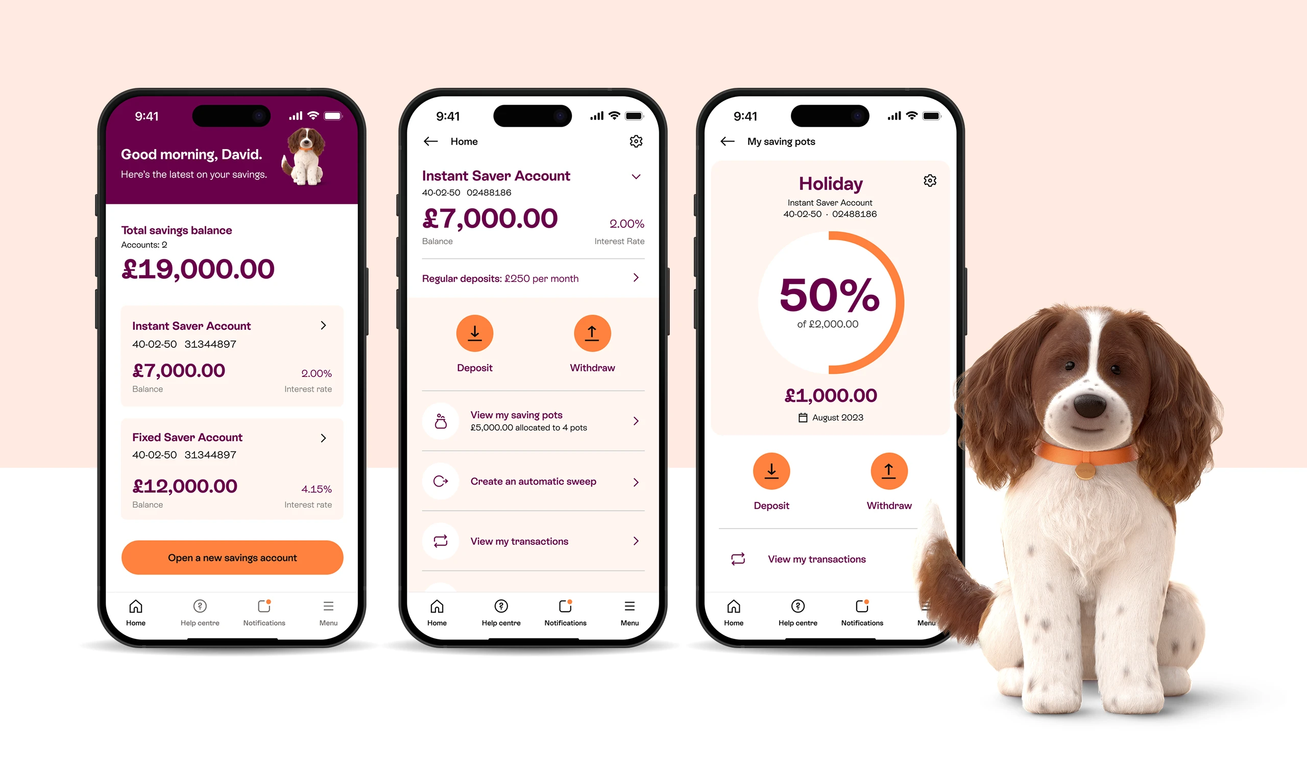 Paws — mobile savings banking app